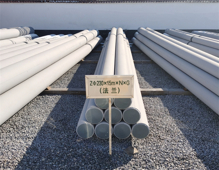 西安230×15米×N×G钢筋混凝土电线杆